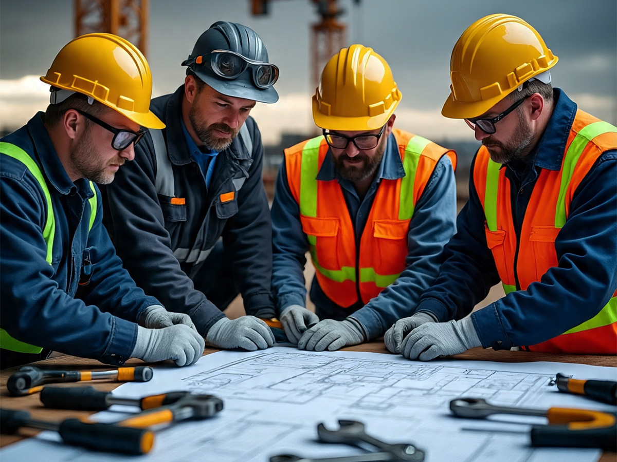 group of engineers at zenit